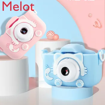 Детски цифров фотоапарат за снимки, мини-HD играчка за момиченце, малък преносим студентски подарък, украса за дома, безплатна доставка