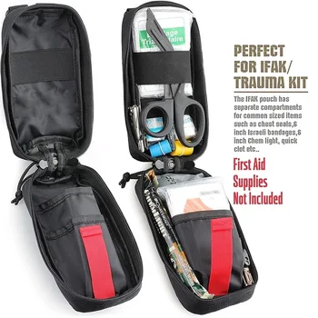 Градинска ловна чанта за спешни оцеляване колан инструмент Тактически MOLLE Медицински EDC калъф за употреба за впрегне Тактически калъф за оказване на първа помощ