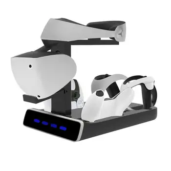 Поставка за дисплей за зареждане на ForPS VR2 led Контролер зарядно е съвместимо с геймпадом P S5 Дръжка VR слушалки