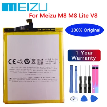 Нов Meizu 100% Оригинална Батерия BA816 За телефон Meizu M8 M8 Lite V8 3200 mah, Новият Висококачествен Батерия Bateria 