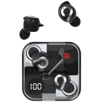 Тези Безжични Стерео Bluetooth Слушалки 5.3 Слушалки HD ENC Покана Шумоподавляющие Слушалки С Ниско Закъснение Прозрачни Спортни Слушалки