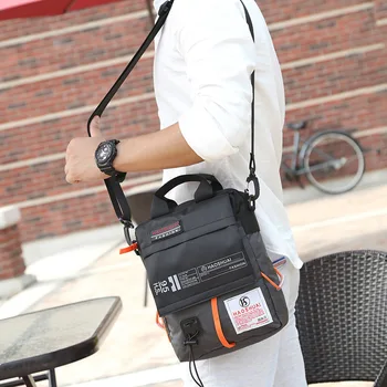 Мъжки преносим наклонена чанта на рамото за почивка BaoHu, външна водоустойчив тъканта, чанта, движение