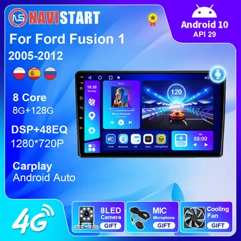 NAVISTART За Ford Fusion 1 2005-2012 Автомобилното Радио GPS Навигация 4G WIFI BT Carplay DSP Android Авто DVD Плейър на Андроид 10 2 Din