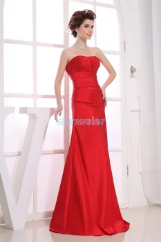 безплатна доставка vestidos formales 2016 висококачествени дизайнерски рокли макси прислужница размер/цвят дълги червени секси рокли за шаферките