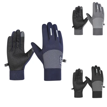 Зимните ски ръкавици, байкерские ръкавици, мъжки вело ръкавици, флисовые минерални ръкавици, ръкавици мотоциклетист, ръкавици с докосване на екрана
