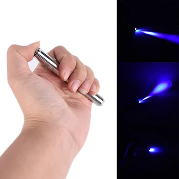 Преносим Мини led фенерче ултравиолетово фенерче супер ярка светлина с катарама на опашката въже