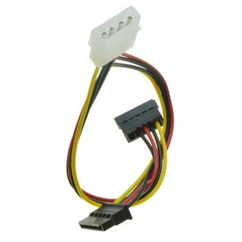 4-пинов Molex от 1 до 2 конектори SATA удължителен кабел захранване IDE порт храна за двойно 15-номера за контакт конектора SATA Y