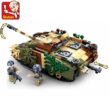524 бр. военноморска Военна машина, Самоходни III, модел на танк, тухли, армейските строителни блокове, забавни играчки за деца