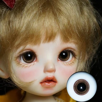 Кукла Стъклени очи Кафяви очи топката Мода очната ябълка Сам Аксесоари за кукли за 1/4 1/6 1/8 BJD кукли Стъклени очните ябълки