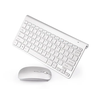 Тънък набор от руската безжична клавиатура и мишка с няколко функционални бутона, ергономична американска клавиатура, комбинирана мишката, тиха мишка, мишки