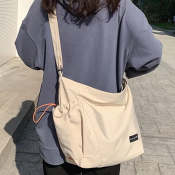 Студентски чанта през рамо, модерен универсална чанта през рамо на престоя си, за почивка, голяма чанта голям-месинджър на съвсем малък
