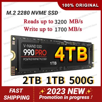 Нов 2 TB За 990 PRO SSD 4 TB 1 TB М 2 Вътрешен Твърд Диск M. 2 SSD HD m2 2280 SATA NGFF За Лаптоп, Настолен MLC PC