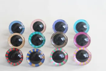 оригинален дизайн 500шт 9 мм-35 мм, 3D цветни кристални очи играчка очите на ученика + миене diy -вариант в стил X12B