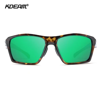 KDEAM удароустойчив мъжки слънчеви очила TR90 с поляризирани лещи на панти ултра-леки слънчеви очила, свободно сгибающиеся KD626