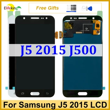 LCD дисплей За Samsung Galaxy J5 2015 J500 Сензорен Дисплей J500F J500FN J500M J500H Дигитайзер В Събирането на Смяна Ремонт Телефон