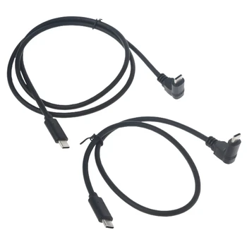USB кабел C-C USB 90 градуса 10Gpbs USB 3.1 Gen 2 кабел за устройството-на главината Type C