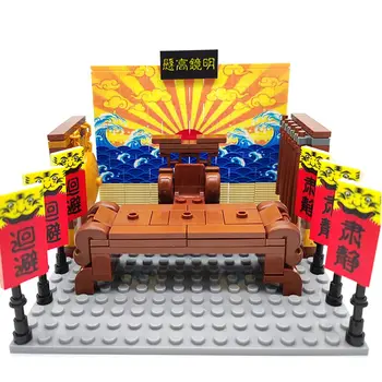 Moc Древен Китайски фигура на Официалния кабинет на министъра на съдебната Зала, Работни маси, столове сцена градивни елементи за Сглобяване на играчки за момчета, подарък