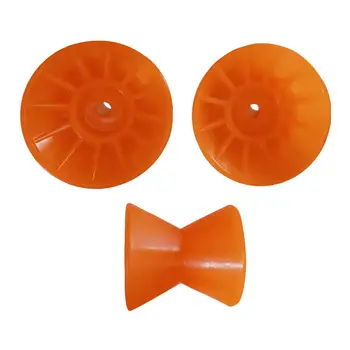 Валяк за носового камбани ремарке за лодка, формованный, подходящ за 3,5-инчов скоба, оранжево поли-филм за носа