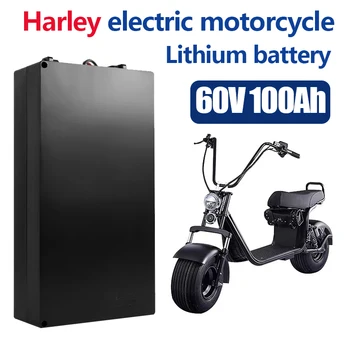 Литиева батерия электромобиля Harley Водоустойчив батерия 18650 60V 100Ah за двухколесного складного електрически скутер Citycoco под Наем
