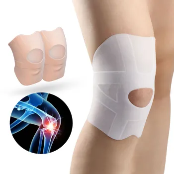 Силиконов гелевый коляно компрессионный ръкав, поддържащ бандаж, водоустойчив мек наколенник, за улесняване на болката в колянната става за джогинг, плуване