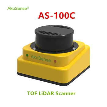 Сензор за движение AkuSense 100m Скенер Лидарного сензор с Функция за Показване на водача РОС за AGV Robot motion detection сензор за движение