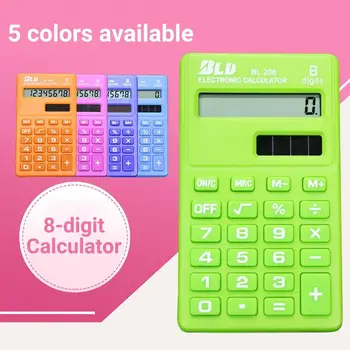 Практичен полезен джобен калкулатор от 8 цифри, преносими и мини калкулатор, здрав за деца