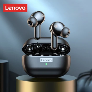Оригинални слушалки Lenovo LP1S TWS Bluetooth 5.0 Безжични слушалки Водоустойчиви слушалки спортни слушалки с микрофон за Android и IOS
