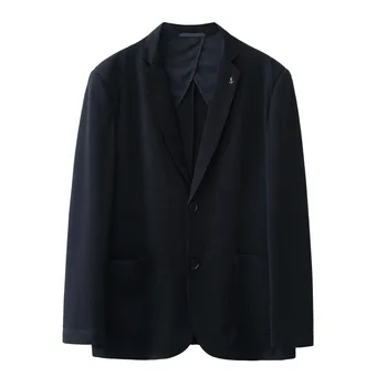 5572-2023, есенно-зимния нов продукт, мъжки костюм, бизнес, всекидневен, обикновен, в електрическата мрежа с един западните пиджаком, мъжко горно палто