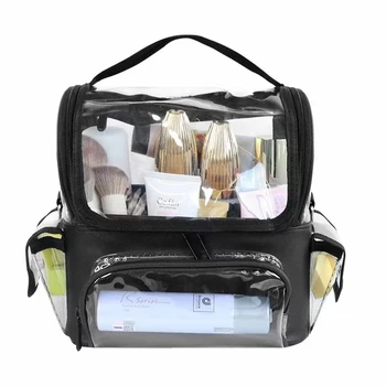 Дамски чанти от PVC, раница за инструменти за грим, чанта за съхранение фризьорски салони, прозрачна, водоустойчива чанта, аксесоари за фризьори