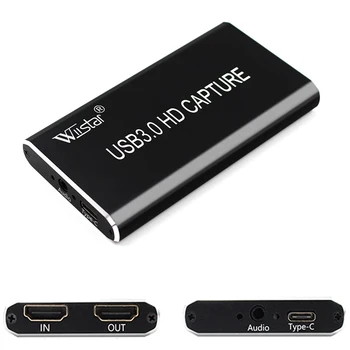 USB3.0 HDMI 1080 P 60 Hz Карта видео заснемане, HDMI, USB C /TYPE C Кутия за запис на видео Ключ За стрийминг на игри онлайн излъчване