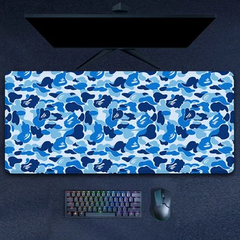 Синя Подложка за мишка Xxl Геймърска Подложка За Мишка на Pc Gamer Keyboard Pad B-Bapes Тенис на Мат 90x40 Аксесоари За Компютър, бюро Гумена Подложка За Мишка